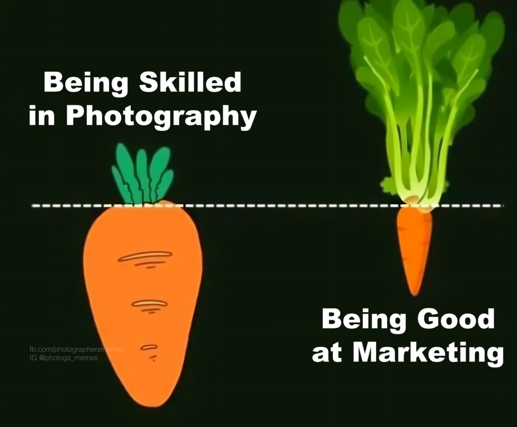 Being Skilled in Photography vs Being Skilled in Marketing